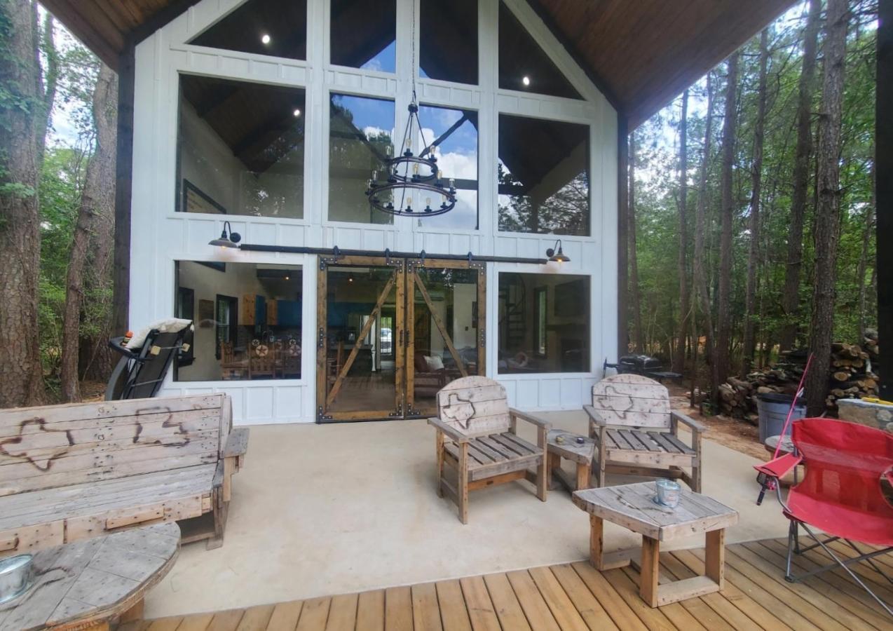 Waterfront Lonestar Cabin In A Magical Forest Villa Waller Exterior photo